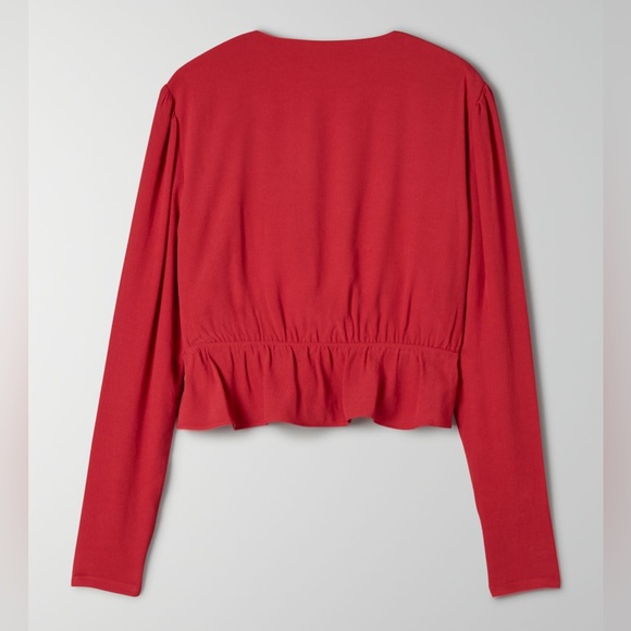 Aritzia Tie Front Blouse - Picture 6 of 6